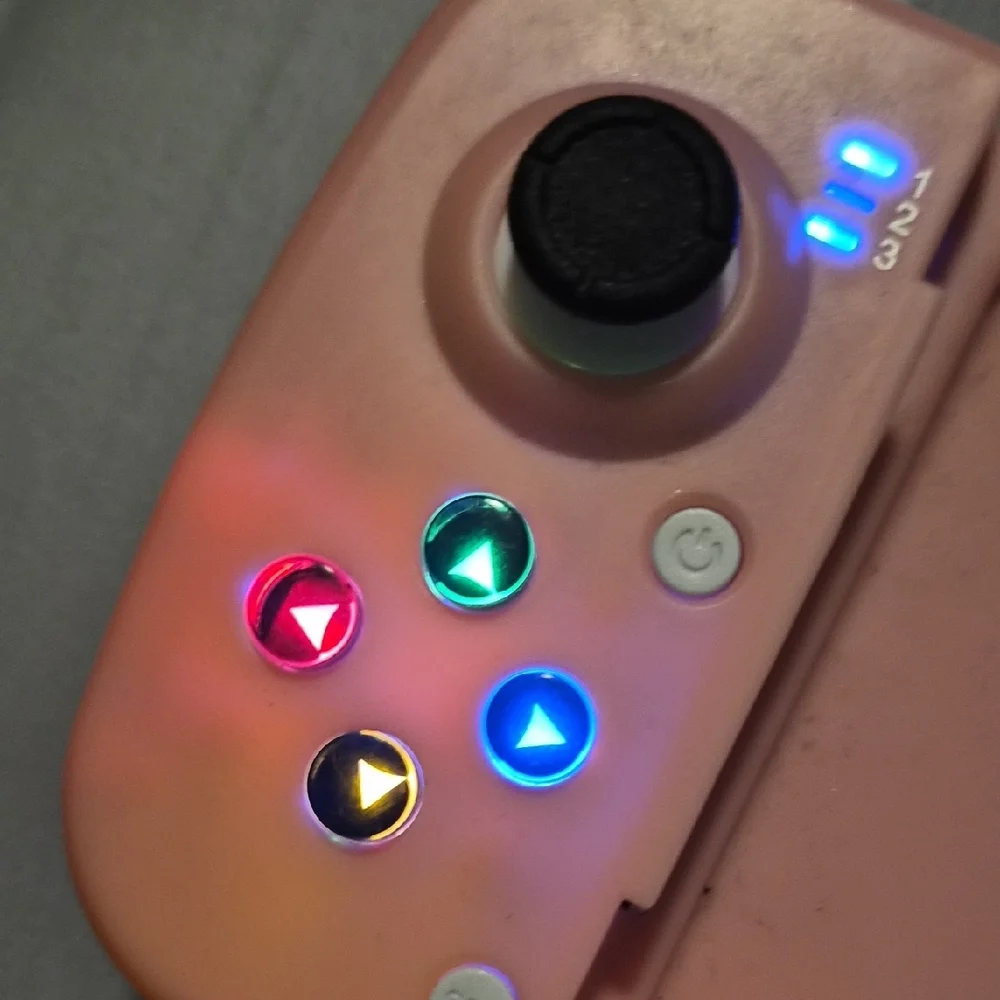 Pink Gaming Controller with LED Buttons
